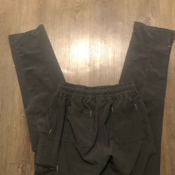 Scrub Star Womens Gray Thread Drawstring Cargo Medical Pockets Pants Size XS - Picture 6 of 15